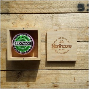 2024 Northcore Bamboo Surf Wax Box NCBSW - Natural